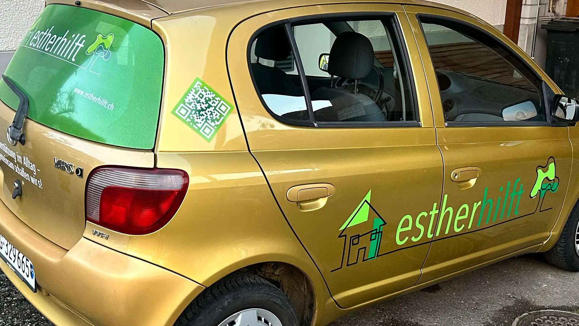 Fahrzeugbeschriftung von rohrervisual hellikon fricktal für estherhilf hellikon