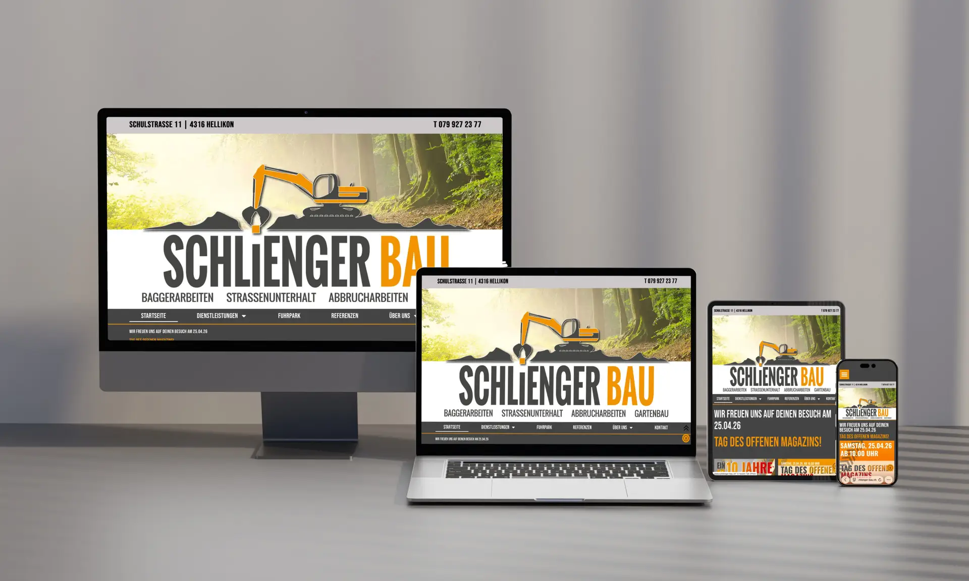 rohrer visual webdesign Hellikon Fricktal Aargau Schweiz responsive Webdesign UI